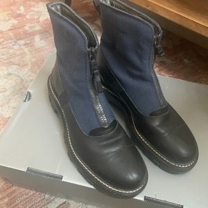 Prada Lug Sole Woman's Moto Boots. Good condition.